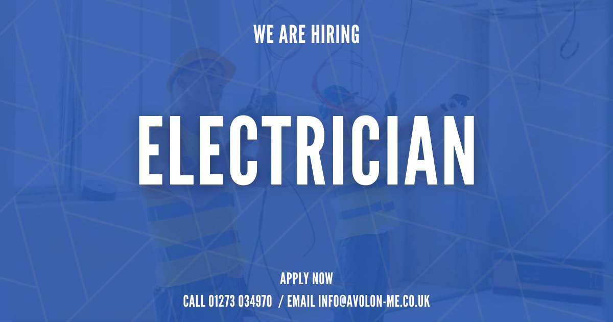 𝗘𝗹𝗲𝗰𝘁𝗿𝗶𝗰𝗶𝗮𝗻 - 𝗟𝗼𝗻𝗱𝗼𝗻, 𝗚𝗿𝗲𝘀𝗵𝗮𝗺 𝗦𝘁𝗿𝗲𝗲𝘁

Pay rate: up to £250 per day
Contract length: 1-2 months' work

Requirements:
• Valid JIB card
• Qualified to at least NVQ Level 3
• Ability to commute 5 days per week

☎️ Call 07586 311962 to apply now!