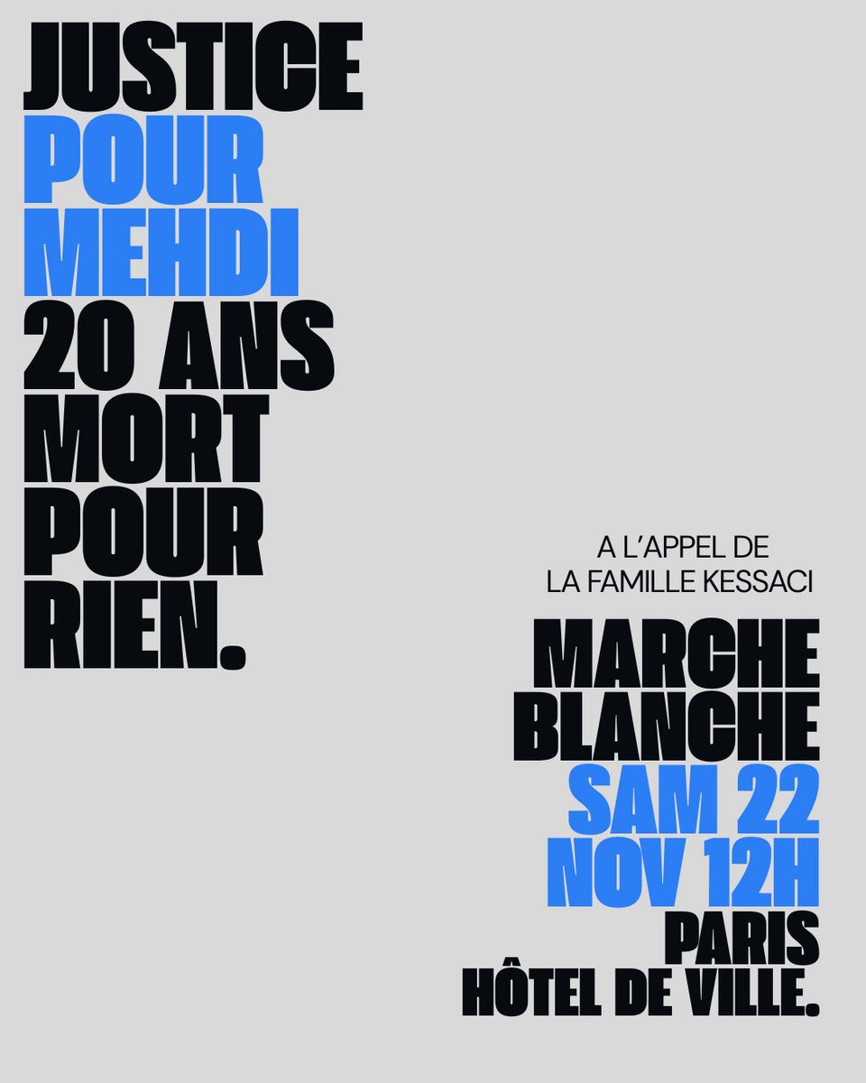 Paris, rendez-vous samedi à 12h sur le parvis de Hôtel de Ville. ✊🏼🤍