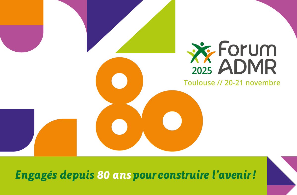 #forumadmr
🎬 CLAP DE FIN POUR L'ÉDITION 2025 DU FORUM NATIONAL ADMR 👋
🙏 Un grand merci à <a href="/ADMRun/">ADMR</a> pour ce beau rassemblement et ces moments uniques de réflexion, de partage et de rencontres autours des valeurs qui nous animent depuis 80 ans 💚
#80ansadmr #fiersdenotrereseau
