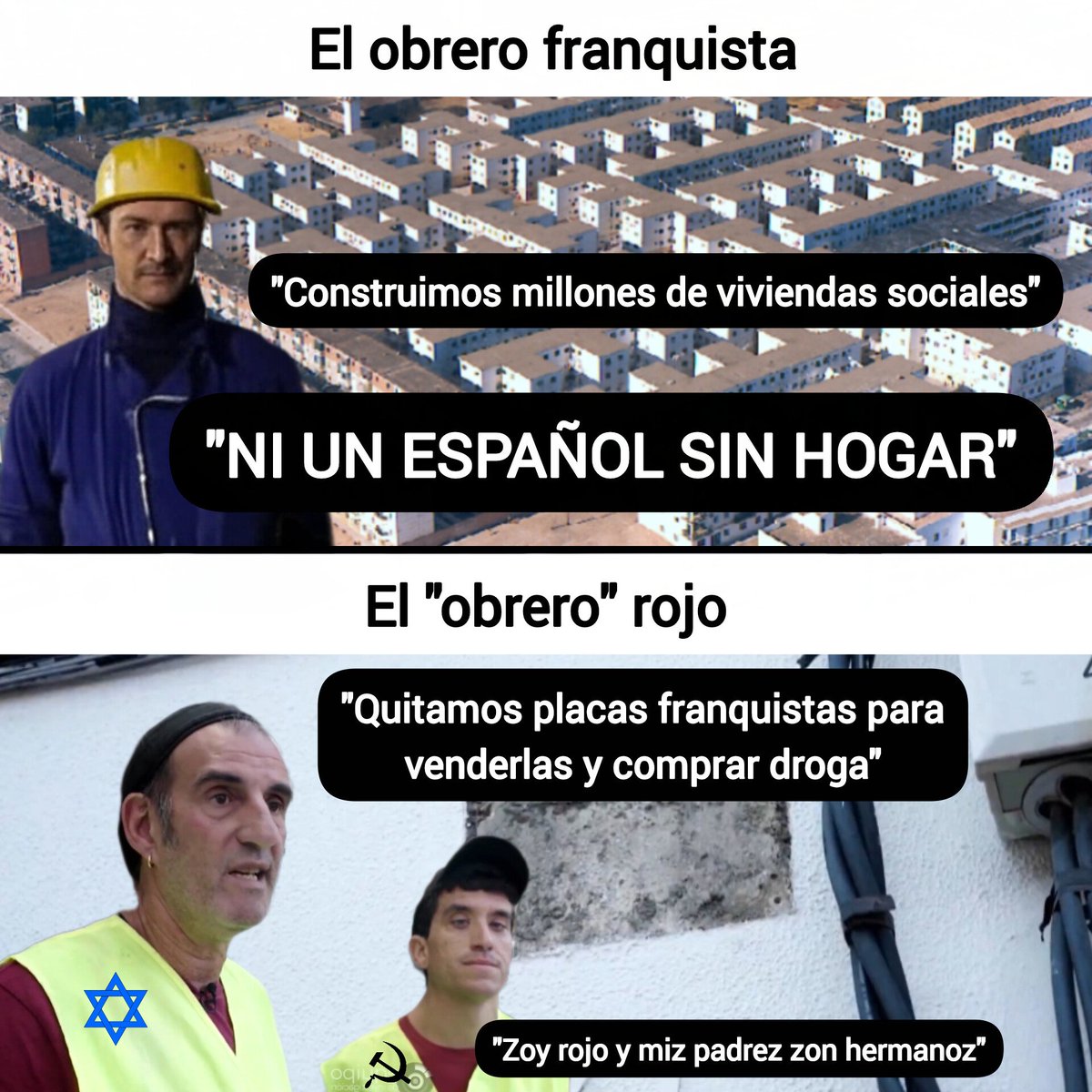 La diferencia entre un obrero y un rojo.