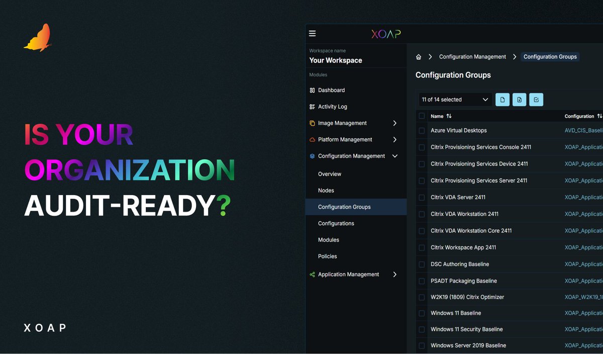 xoap_io's tweet image. If software in your environment is flagged as insecure, can you remove it from all devices immediately?

With XOAP, you stay secure, compliant &amp;amp; audit-ready — so audits become as simple as generating a report.

Book a call, we&apos;ll take care of it for you: calendly.com/xoap/30min