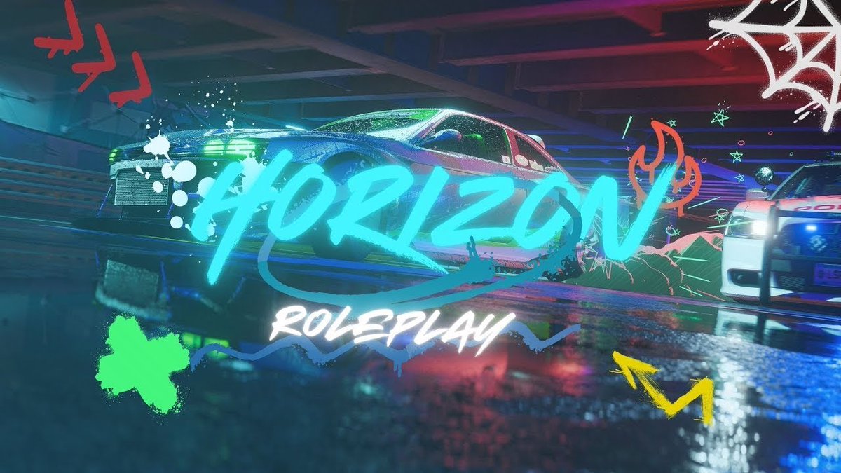 HorizonRP - || 18+ || Semi-Serious RP || QBCore || Freeroam || Hiring Cops || EMS and Mechanics || White ListedJobs || City Jobs || Phone || Gangs || Drugs || Custom Cars || Businesses Ran By Players || Golf || Basketball || Paintgun || 
Housing || ATM Robberies || Constant