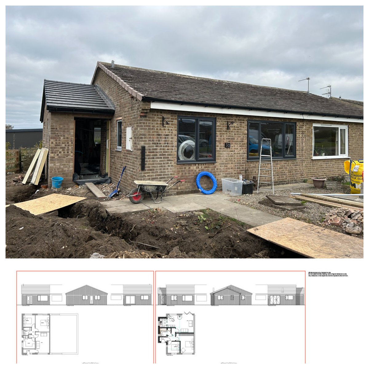 BoxasLtd's tweet image. This small side extension allowed the internal layout to be reconfigured to this existing bungalow, located in Barnard Castle, County Durham. Creating a large open plan living/dining/kitchen to the rear and larger bedrooms to the front #extensions #reconfiguration #boxasltd