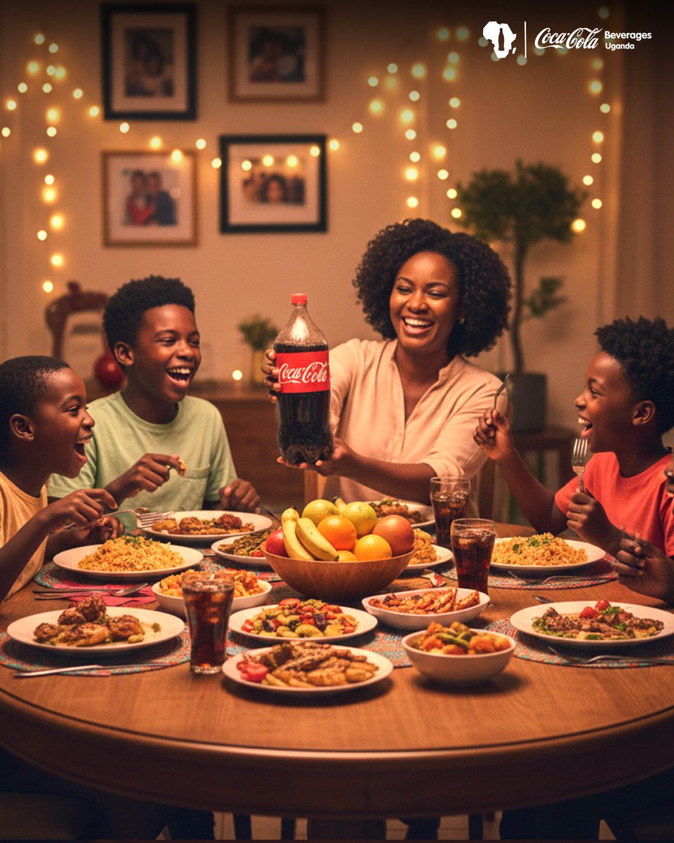 CocaColaBevUg's tweet image. For moments that bring the whole family together, the 2 Litre is the perfect fit for the table.

#RefreshUG
#RealMagic
#CCBU
