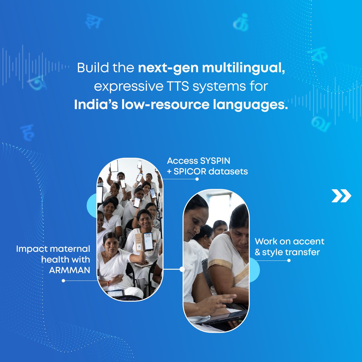 GoogleDevsIN's tweet image. It’s the last day to join the #VoiceTechForAll challenge! Hosted by @iiscbangalore &amp;amp; @fair_forward; powered by @armmanindia @_BHASHINI @artparkindia.

Register now: goo.gle/VTC