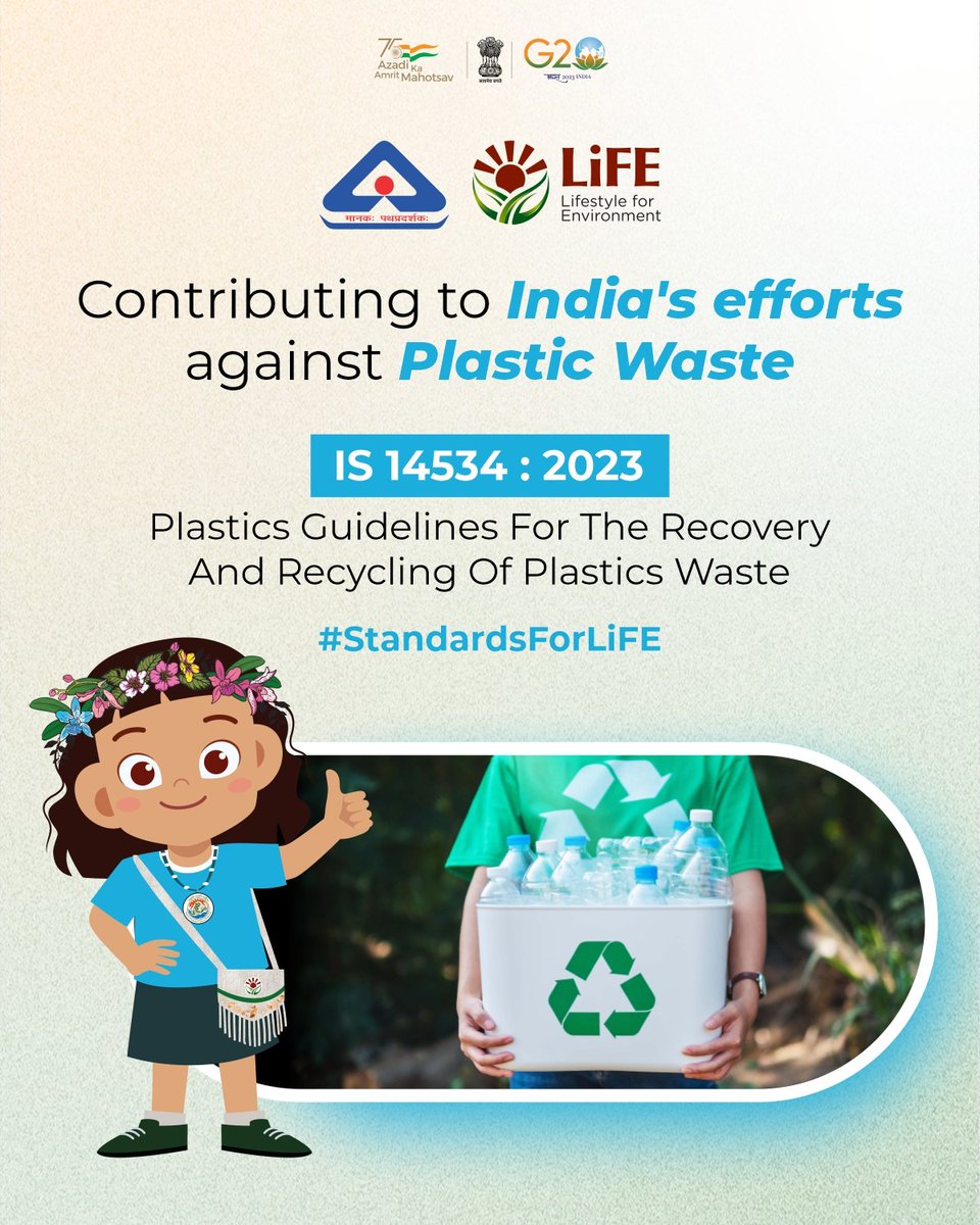 HeerDesai20's tweet image. Your lifestyle can make difference to the health of environment ! 🌎

Upgrade your lifestyle with eco-friendly choices.

#StandardsforLiFE
#MissionLiFE
#ProPlanetPeople 

@IndianStandards 
@moefcc 
@EnvironmentPib 
@EIACPIndia