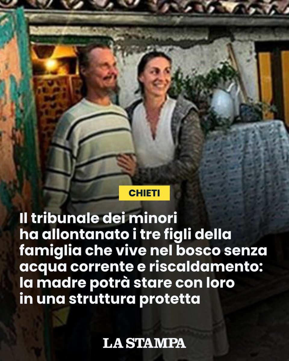 Addio alla casa nel bosco, all'asinello con il quale dividevano le giornate all'aperto, nelle campagne di Palmoli, in Abruzzo, dove vivevano con i genitori, la coppia anglo australiana che aveva deciso di crescere i loro bambini lontano dai canoni tradizionali della "civiltà".