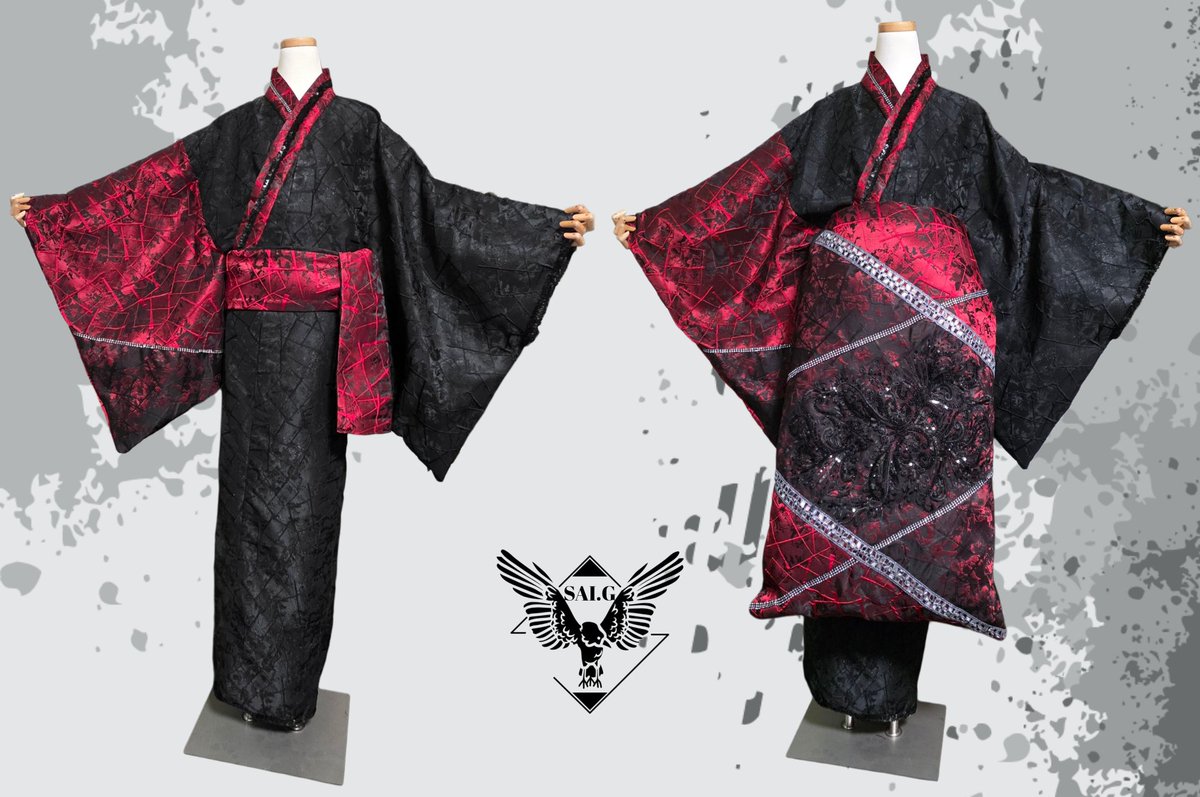 スカルとチェーン着物 大衆演劇 スカルとチェーン着物 大衆演劇 スカル