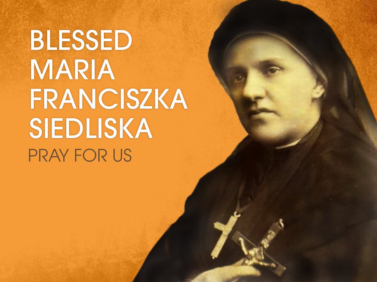 EOB174's tweet image. Bl. Maria Franciszka Siedliska (1842-1902) was born to a noble and wealthy family in Warsaw, Poland. When a Capuchin friar prepared her for her First Holy Communion, she began to desire the religious life and made a private act of consecration to God. Her father was greatly…