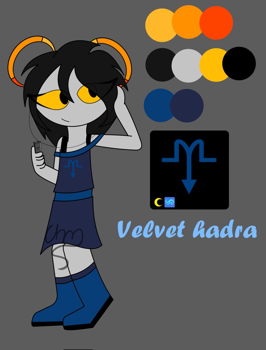 Iris_magnolia18's tweet image. Cerulean blood OC 
#Homestuck 
#hiveswap 
#trolls