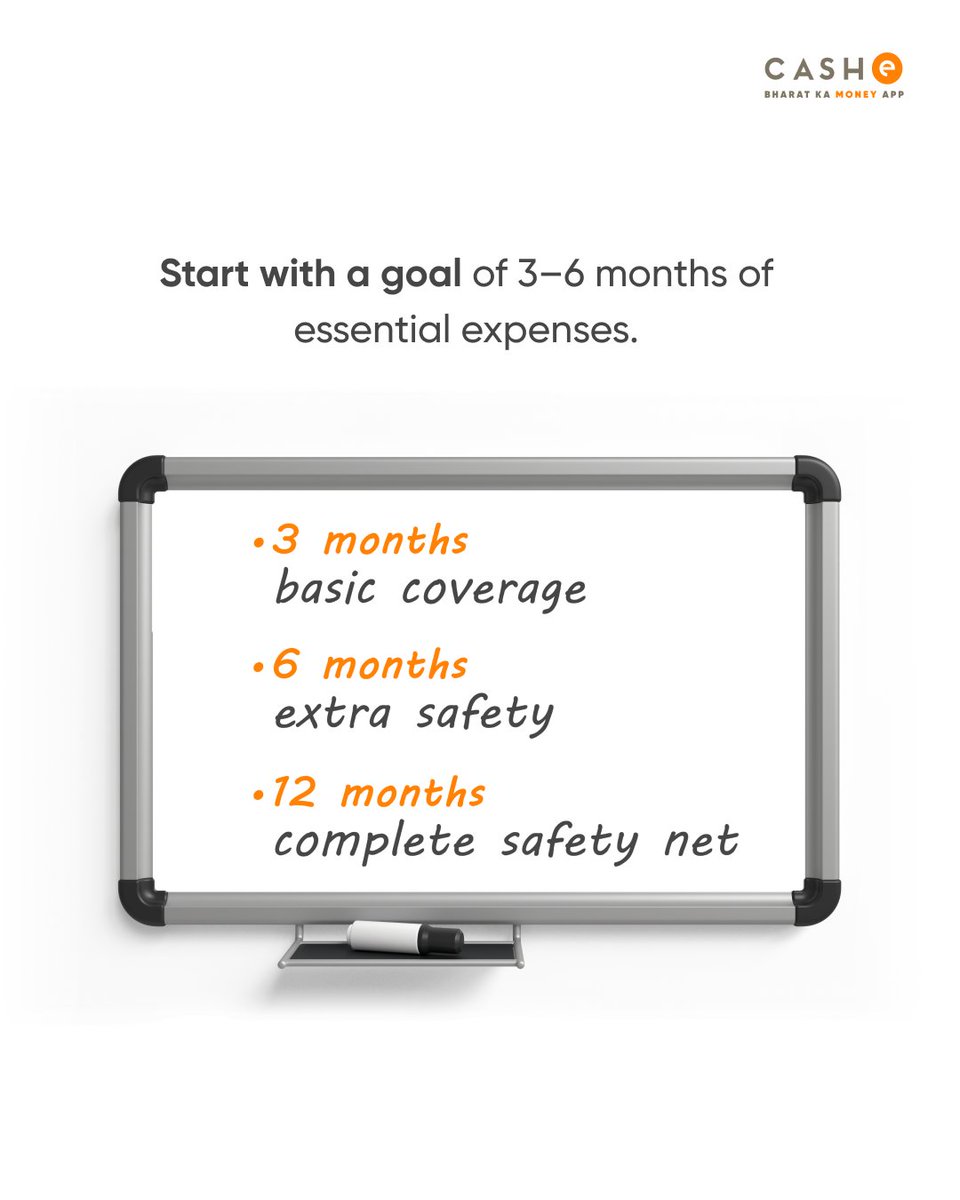 CASHeApp's tweet image. Adulting rule #47:
Always have an emergency fund.

Because tyres burst, phones fall, AC chooses violence, and your boss might too.

And if life strikes before your savings do, CASHe is the backup for your backup.

#Emergencyfund #CASHe #Financebasics #Adulting101