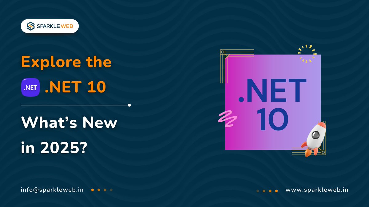 sparklewebdevs's tweet image. .NET 10 Just Dropped!

Faster performance.
AI-powered dev tools.
Improved cloud-native workflows.
Better APIs.

We are ready to help you upgrade, migrate, or build with .NET 10.

👉 Read more: sparkleweb.in/blog/.net_10:_…

#dotnet10 #dotnet #tech2025 #developer  #sparkleweb #Coding