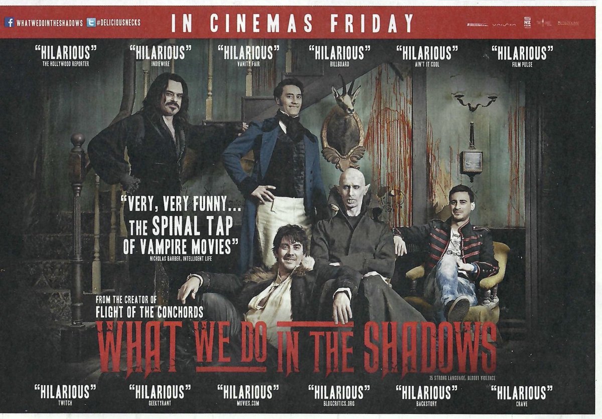 WHAT WE DO IN THE SHADOWS opened in London on this day November 21st, 2014..