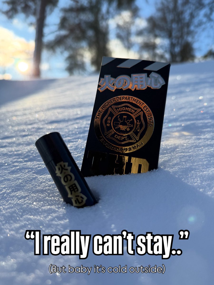 CannabisDept's tweet photo. Time to get stocked up on those THD lighters and rolling papers. ❄️ It’s #fireplace time! 🔥 #winteriscoming #fire #higher #higherdept #cnnbsdept #firstsnow #staywarm #staylit #selfhemployed https://t.co/ai84L0oNba