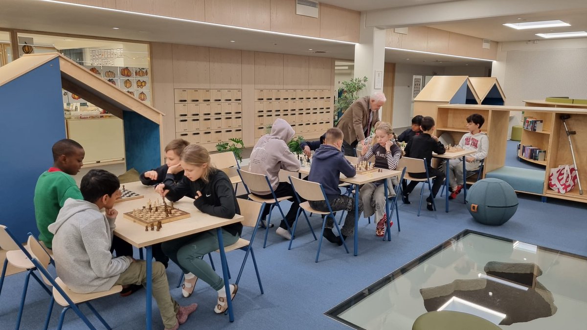 ChessPlus's tweet image. John&apos;s book, CheckMate, The Wonderful World of Chess, has been translated into many languages and has received international recognition.
He&apos;s been invited to Finland to give chess lessons and introduce his favourite strategy games to children. It was great fun and a big success.