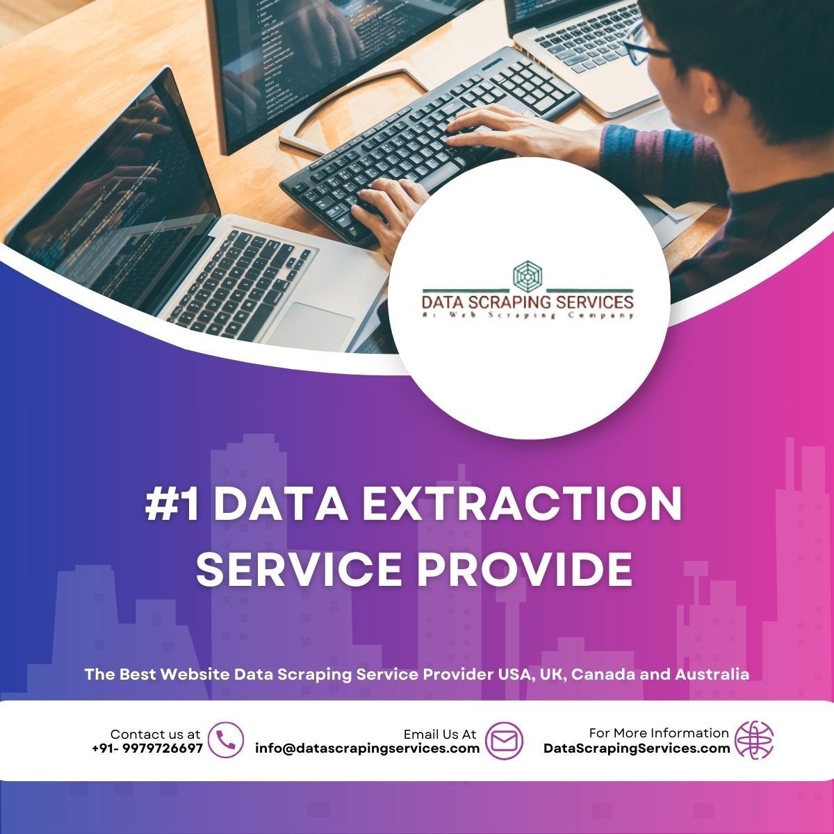 _datascraping's tweet image. For reliable data extraction, look no further than Datascrapingservices.com. We offer scalable solutions to turn your data challenges into competitive advantages. Contact us today at info@datascrapingservices.com.  #ReliableDataExtraction #ScalableSolutions #CompetitiveAdvantages