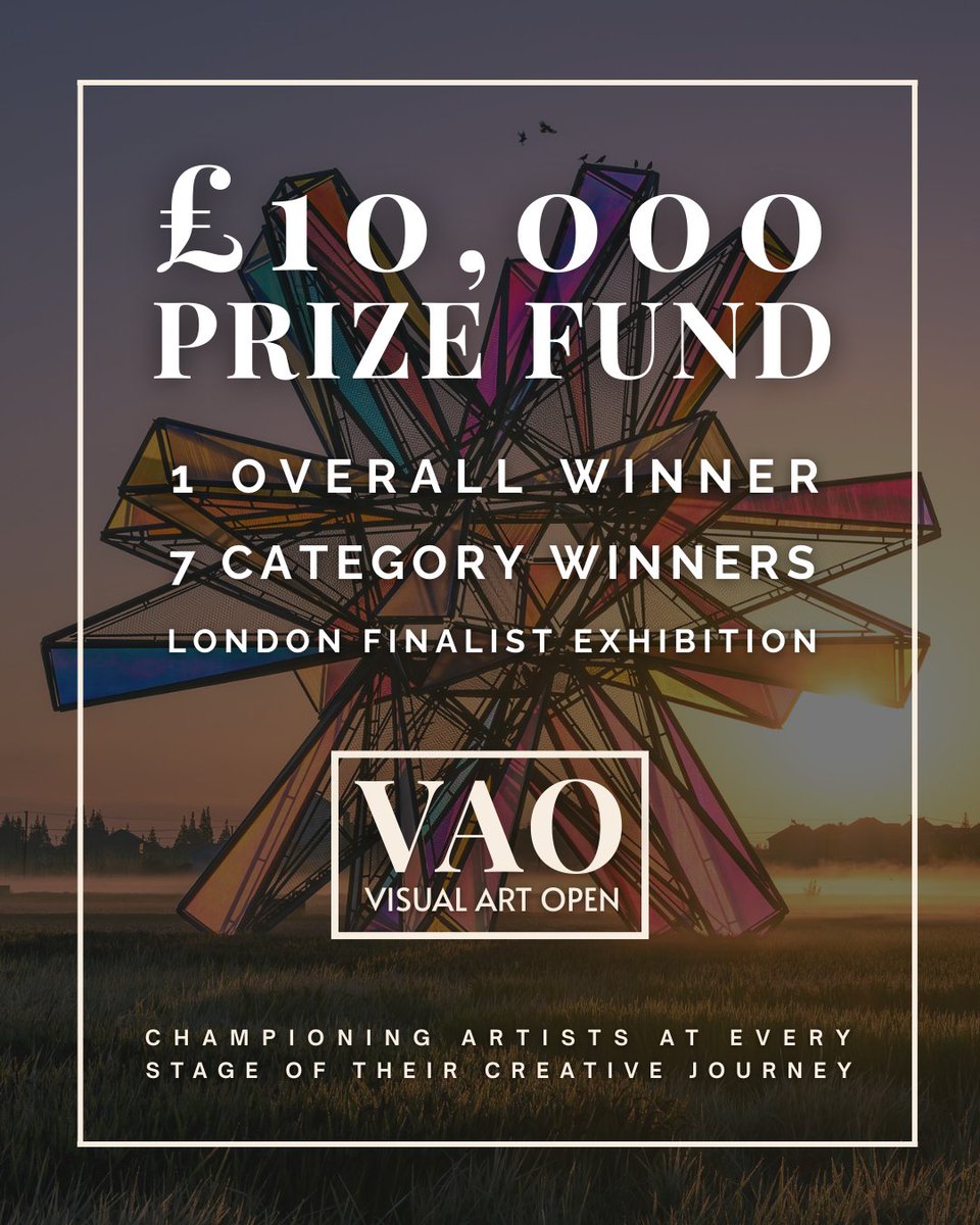 VisualArtOpen's tweet image. Visual Art Open 2026 - Deadline Approaching

Apply Now: visualartopen.com
Deadline: 18th December 2025

Showcase your art to a global audience. Apply today.

#VAO2026 #VisualArtOpen #ArtOpenCall #LiHao