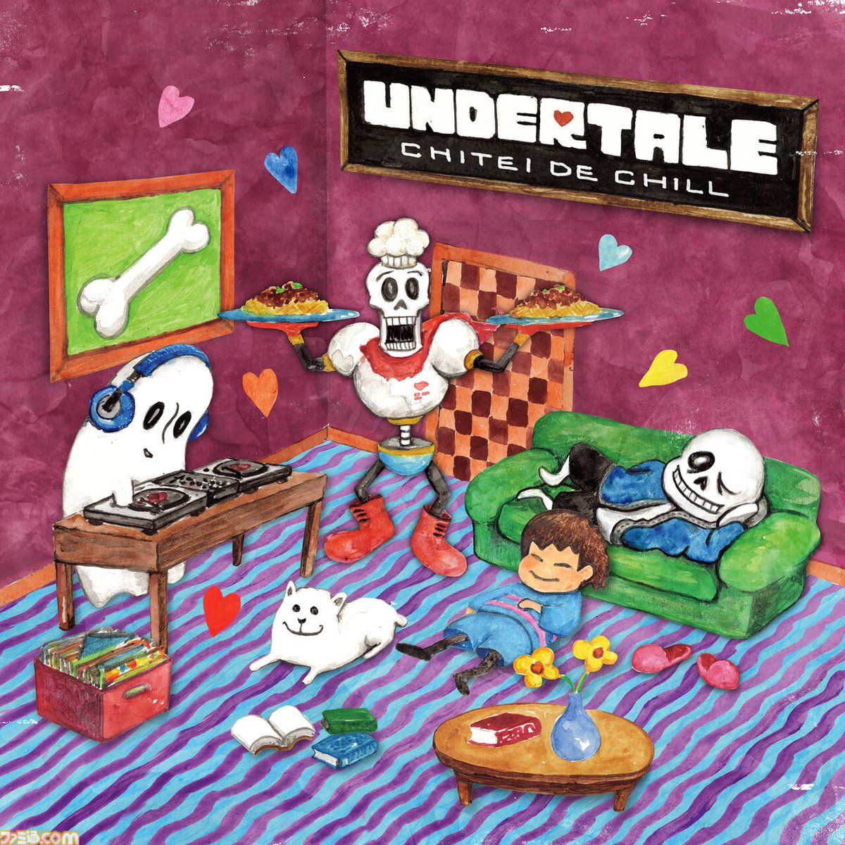 famitsu's tweet image. 『UNDERTALE（アンダーテール）』のチルアレンジアルバムがスクエニから発売。tofubeatsら実力派アーティスト10名がアレンジを担当
famitsu.com/article/202511…

“MEGALOVANIA”や“彼のテーマ”、“夢と希望”などの穏やかなチルアレンジ全20曲を収録。発売日は2026年1月28日。
