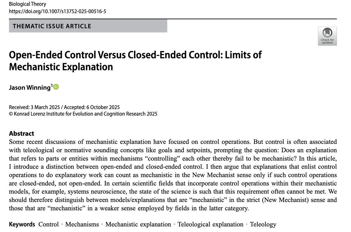 Biological Theory tweet media