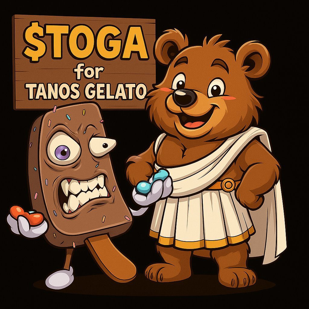 Always best to taste that <a href="/TanosGelato/">Tano's Sticks NFT</a> with your $TOGA on!