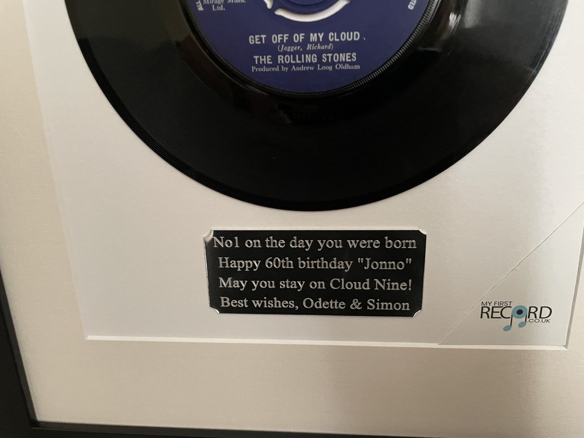 We secured five #RollingStones songs on #Popmaster "3 in 10" including these two framed as #gifts by MyFirstRecord.co.uk; the second one for a 60th birthday tomorrow!!

<a href="/RollingStones/">The Rolling Stones</a> <a href="/MickJagger/">Mick Jagger</a> <a href="/ronniewood/">Ronnie Wood</a>