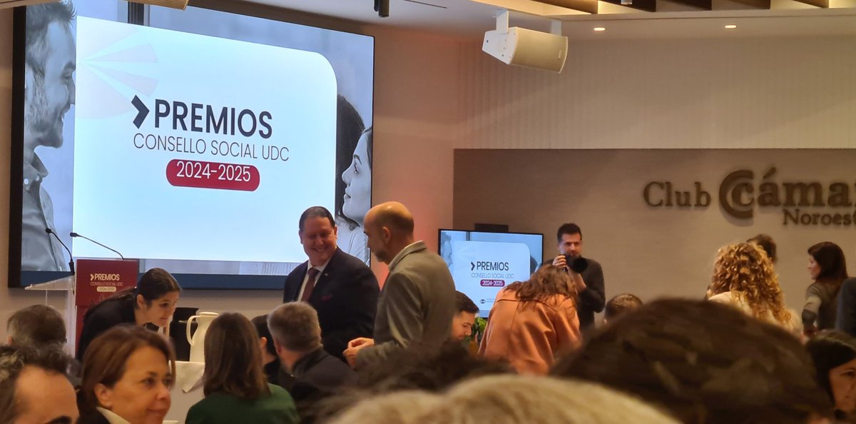 Premios Consello Social UDC 2024-2025, celebrando o Premio IMPULSO UDC ao grupo de investigación máis competitivo da UDC. Un orgullo formar parte de <a href="/VarpaGroup/">VARPA Group</a> (<a href="/M_OrtegaHortas/">Marcos Ortega Hortas</a>
<a href="/jnovobujan/">Jorge Novo Buján</a>) #PremiosConselloSocialUDC