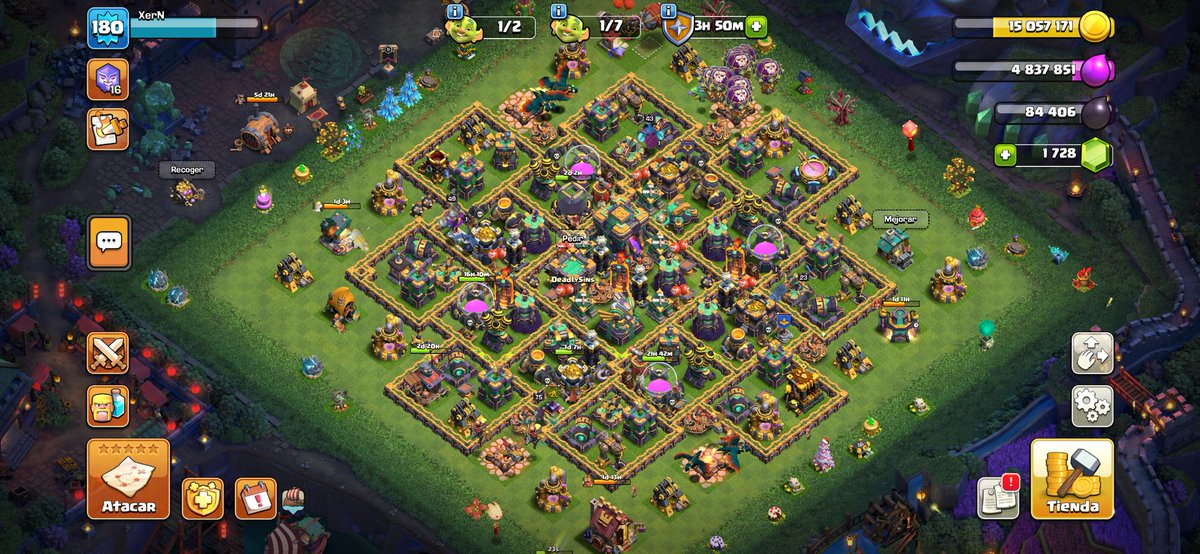 __Sanchez__8's tweet photo. @ClashofClans #TheRealTownHall @ClashofClans my 4 villages https://t.co/g8ycsY8H7T