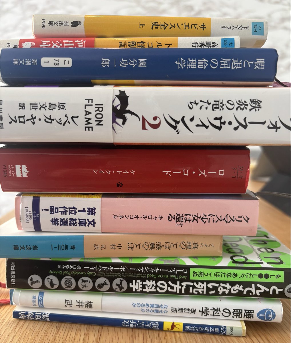 ricccc__a's tweet photo. #読書

併読が大好きで
よくつまみ食いしてしまうので

今読んでいる本は
年内にきちんと読み切りたい... https://t.co/UEnkqfC7DY