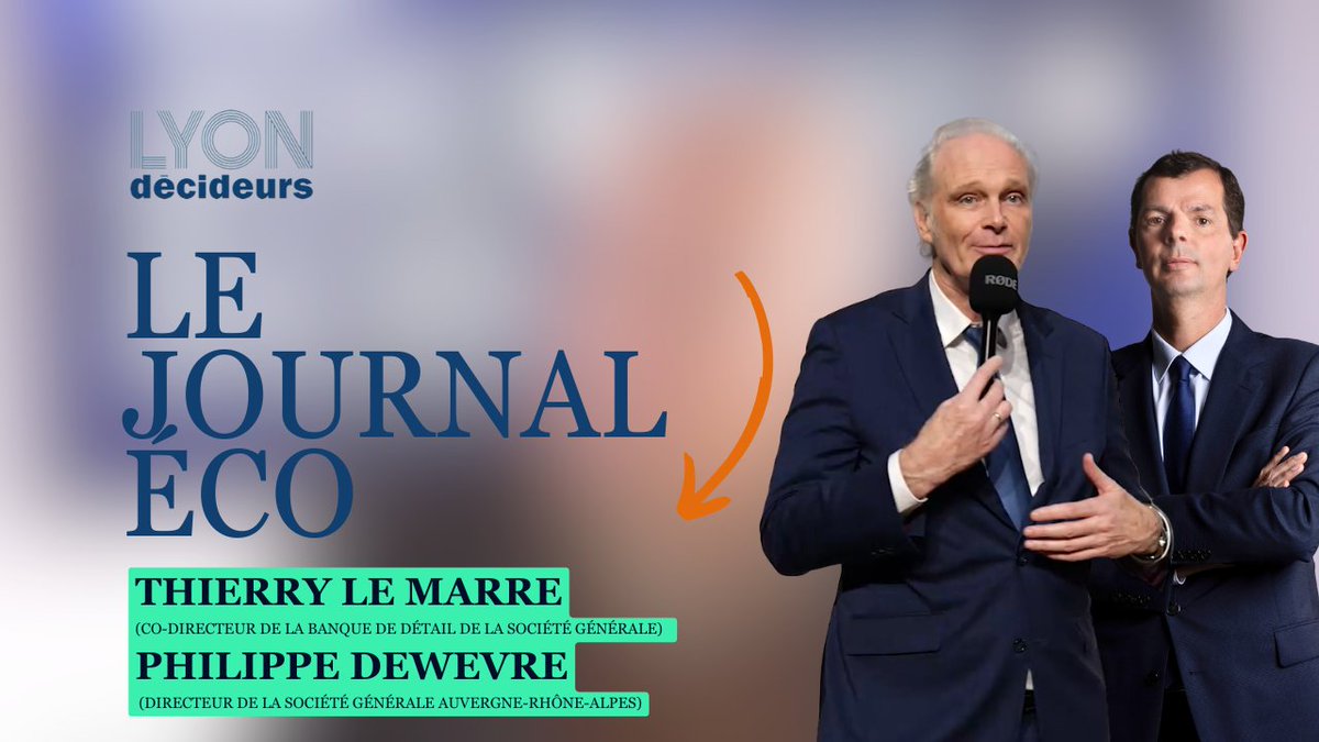 Comme tous les vendredi, retrouvez le Journal Eco : cette semaine, Thierry Le Marre,co-directeur de la banque de détail de la Société Générale répond aux questions de Jean-Pierre Vacher
lyondecideurs.com/2025/11/videos…