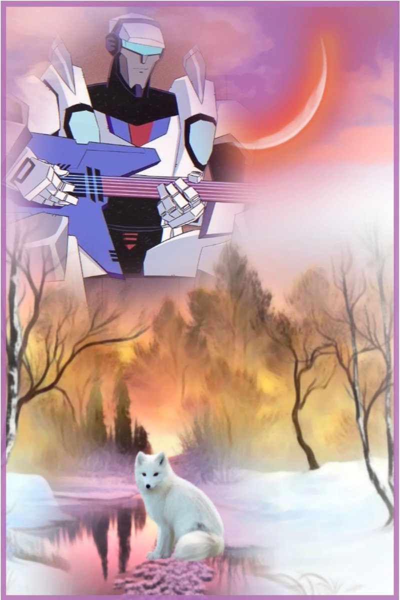 dingomeisje41's tweet image. #TransformersEarthspark #transformersart 
Winter is almost here and so is the style of my transformerframes❄️
Here is sweet handsome musical Jazzy with magical white beauty arctic fox my other passion🎨🖌️🦊🐾🐾☕☕🔥❤️