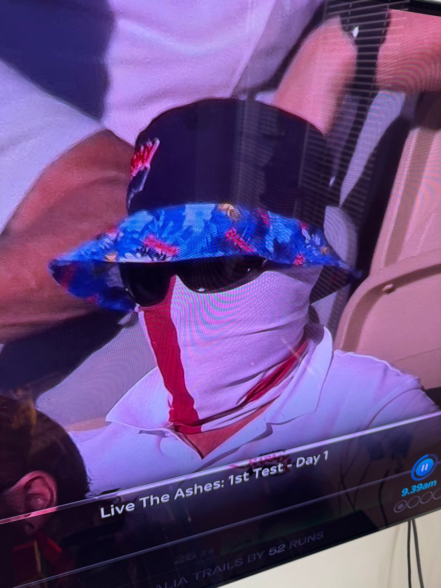 You sure he ain’t in aus watching the ashes?