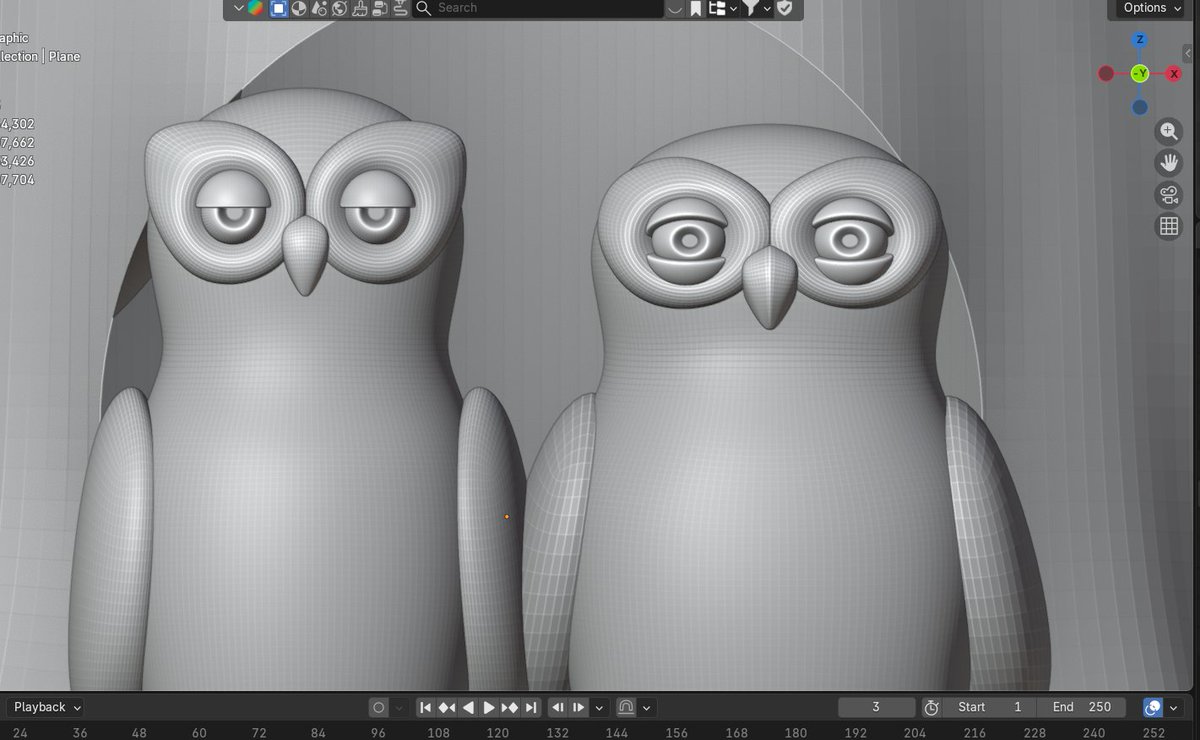Some people say these are penguins… but no, they’re owls!!! 🦉🦉
#b3d #3DModel