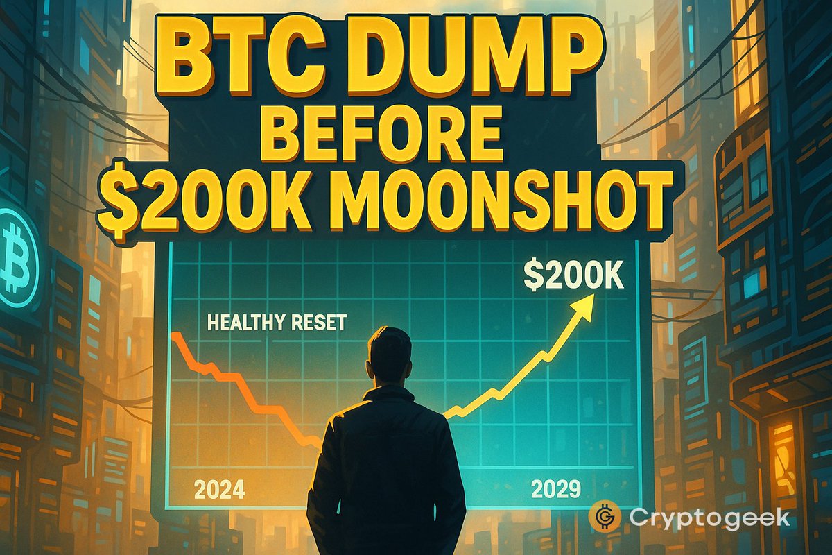 the_Cryptogeek's tweet photo. 🚨 Peter Brandt now sees $BTC at $200K only by Q3 2029 — and calls this dump a “healthy reset”.
Is this just veteran patience or is the market seriously underpricing the next cycle? 🧠
#PeterBrandt #BTC200K #BitcoinHalvingCycle https://t.co/0iPH8305AK