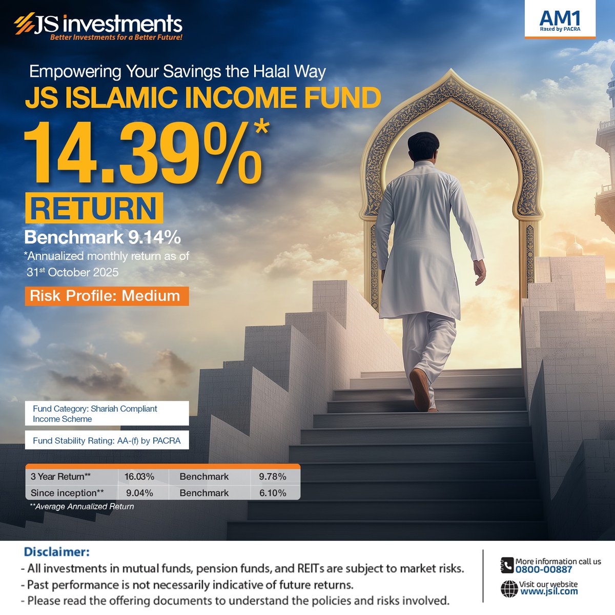 JSInvestment's tweet image. Empowering your savings the Halal way 🌙
Invest with confidence and let your money grow through Shariah-compliant opportunities designed for steady growth and peace of mind.

Open your JS Islamic Income Fund account today.
👉 signup.jsil.com/signup

Islamic income fund | Shariah…
