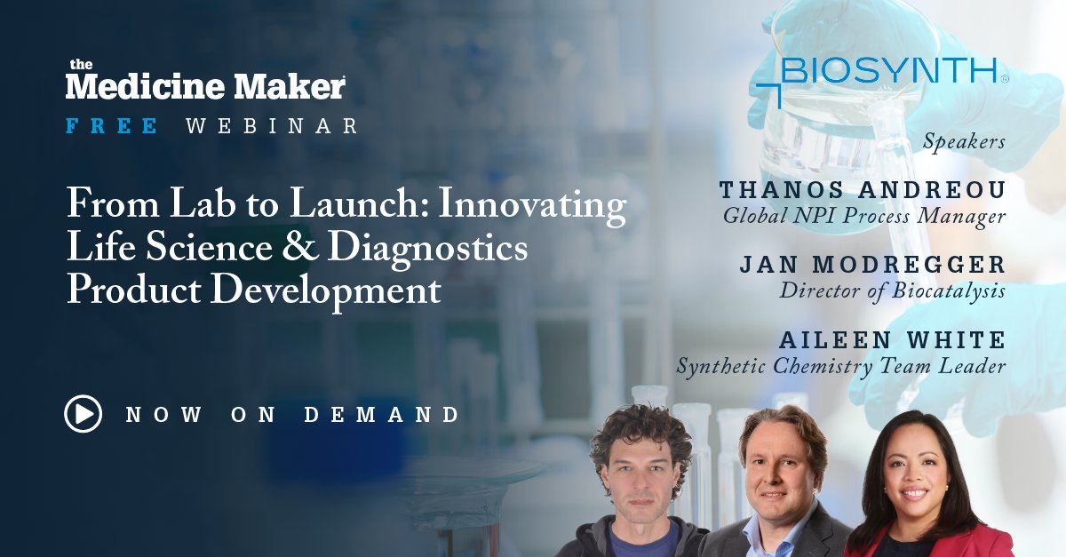 medicine_maker's tweet image. Missed it live? 🚀

Our webinar From Lab to Launch is now on demand!

Learn how cutting-edge chemistry &amp;amp; biology are redefining #Biopharma innovation.
▶️ Watch free: ow.ly/e7aM50Xcq3O

#Biocatalysis #Diagnostics #LifeScience