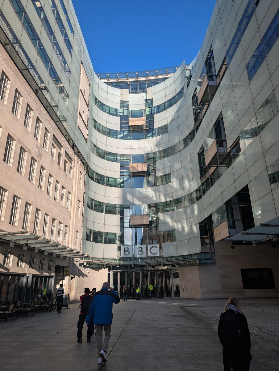 Getting to go inside the BBC this morning for an interview! So excited! ☺️