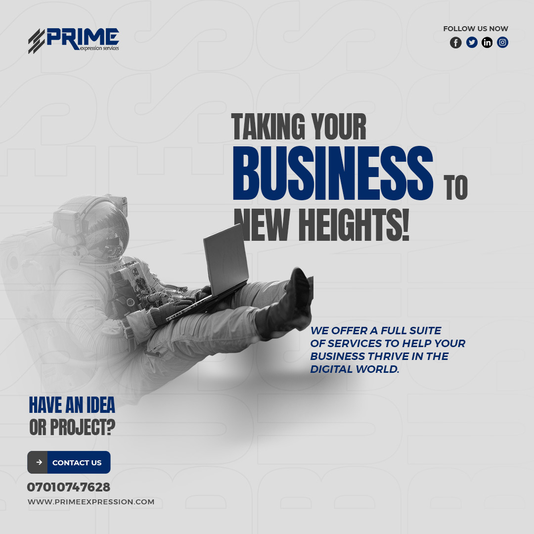 primeexpression's tweet photo. Prime Expression Services offers a full suite of services to help your business thrive in the digital world. Contact us today at info@primeexpression.com as we redefine what's possible!

#innovation #cloudservice #primeexpression #softwaredevelopers #CyberSecurity  #aichatbots https://t.co/yuqpnexXh6