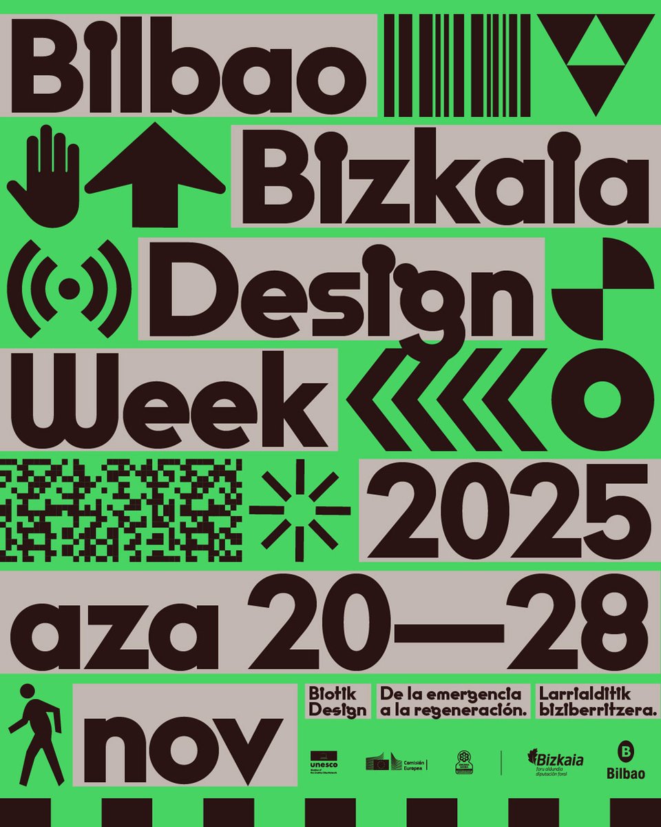 We celebrate the opening of Bilbao Bizkaia Design Week, running until 28 November, with this year’s theme: Biotik Design. From Emergency to Regeneration

Congratulations <a href="/bbdesignweek/">Bilbao Bizkaia Design</a> for leading this essential conversation through design!

bilbaobizkaiadesignweek.eus
#BBDW25