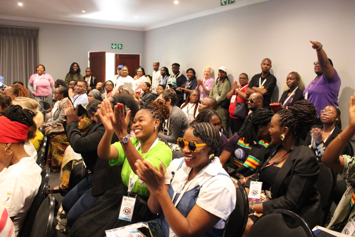 WOSSOGL's tweet image. @GenderLinks proudly partnered for a  side event at the G20 Social Summit in partnership with W20 and IDRC. The session highlighted the urgent need to centre care, equality and justice within🌎global policy conversations.
#G20SocialSummit #W20 #EndGBV #CareEconomy #EndGBV