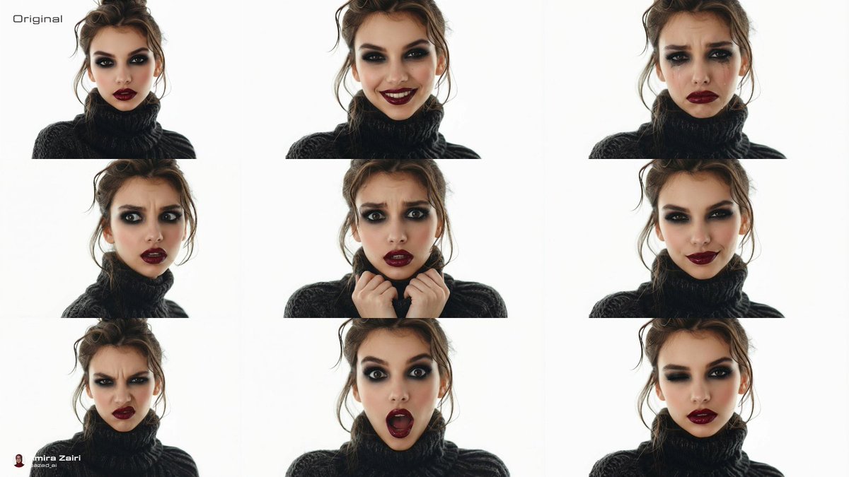 Character expression grid