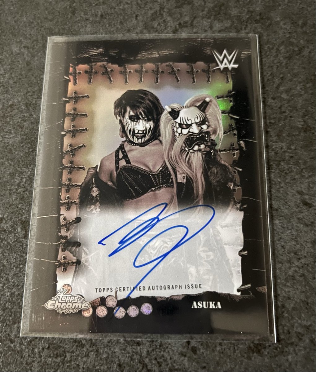 新着COMC3️⃣

WWE Topps Chrome Cactus Jack ASUKA

ASUKAカッコいい🤩
オレンジパラレルも入手したい！

#Topps 
#WWE