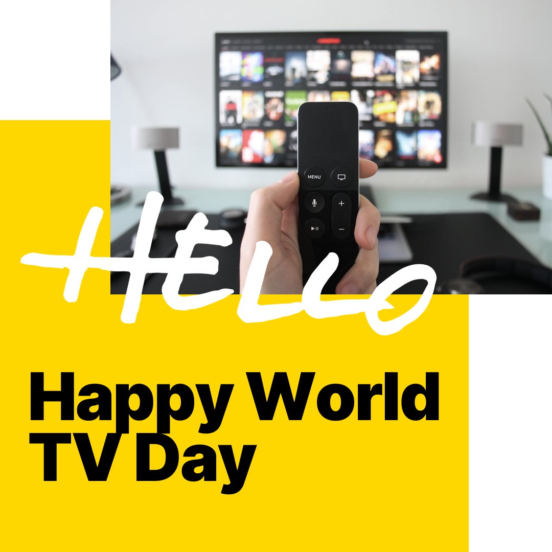 Happy World TV Day! 📺

Since 1996, when the United Nations decided that television's contribution to society merited its own special day,  November 21 has been designated as World TV Day. 

So as the week draws to a close, let's celebrate the world's most trusted medium! 🥳