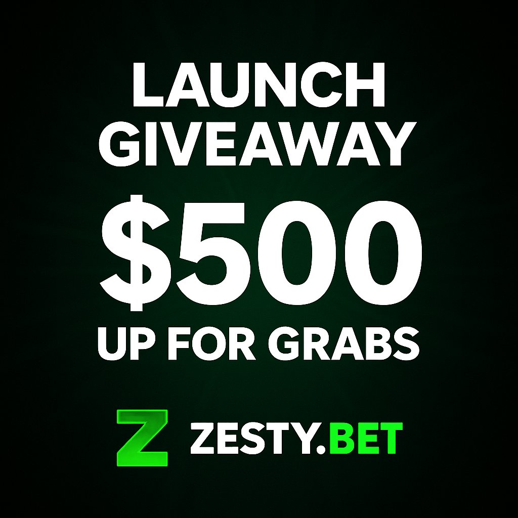 zesty_bet's tweet image. 🚨 ZESTY.BET IS LIVE ON X! 🚨
 We’re kicking things off with a $500 Launch Giveaway 😤🔥
5 WINNERS get $100 USDT EACH.

To enter:
 ✔️ Follow @zesty_bet 
 🔁 Repost
 👇 Tag 2 degens
 🟢 Must have an active Zesty.bet account

Winners in 7 Days.

Let’s…