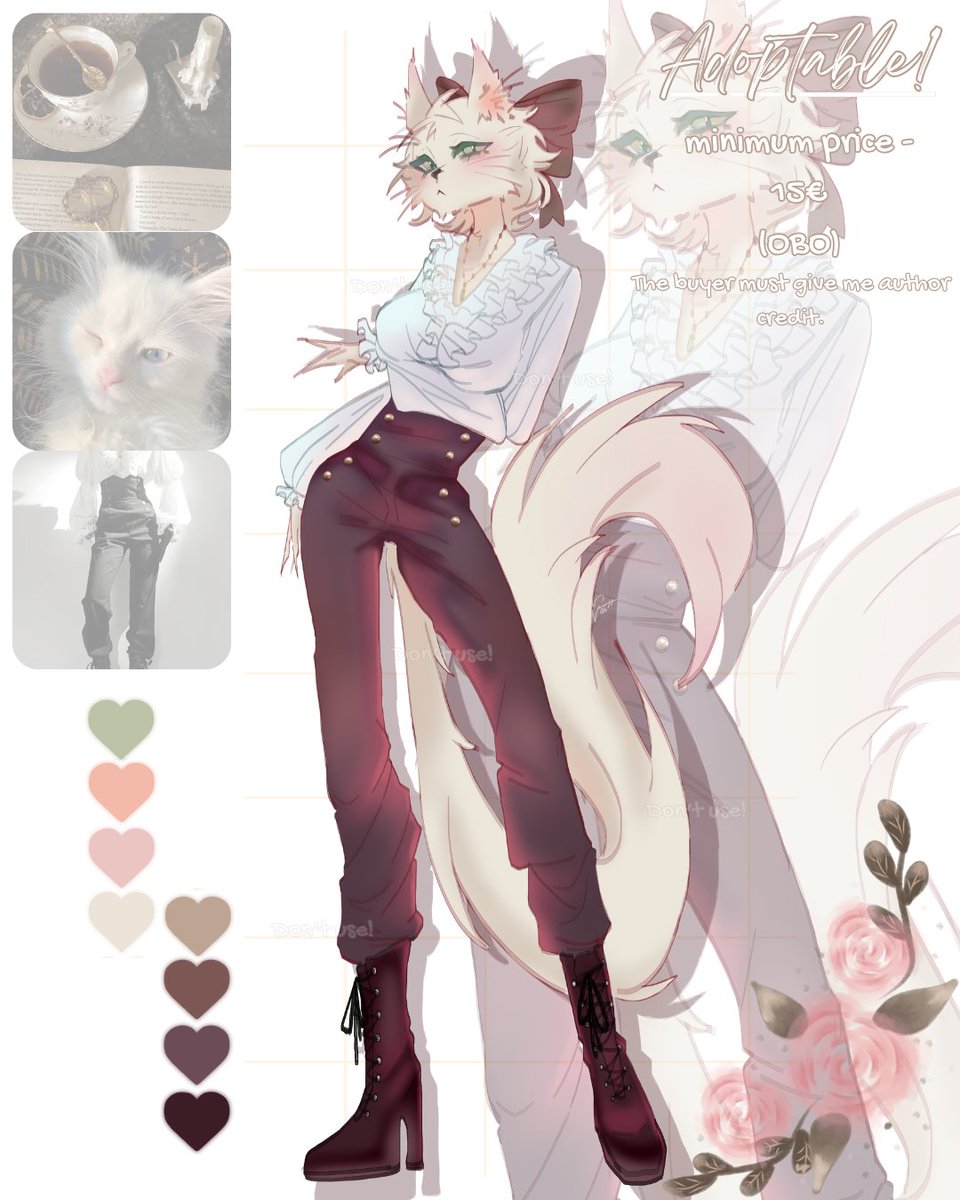 Narkotinakawaii's tweet image. So... I started to make Adoptables!
If you want to buy it, we can negotiate the price, as long as the minimum is 15!
╰(*°▽°*)╯

#adoptables #furry #furryartist #originalcharacter