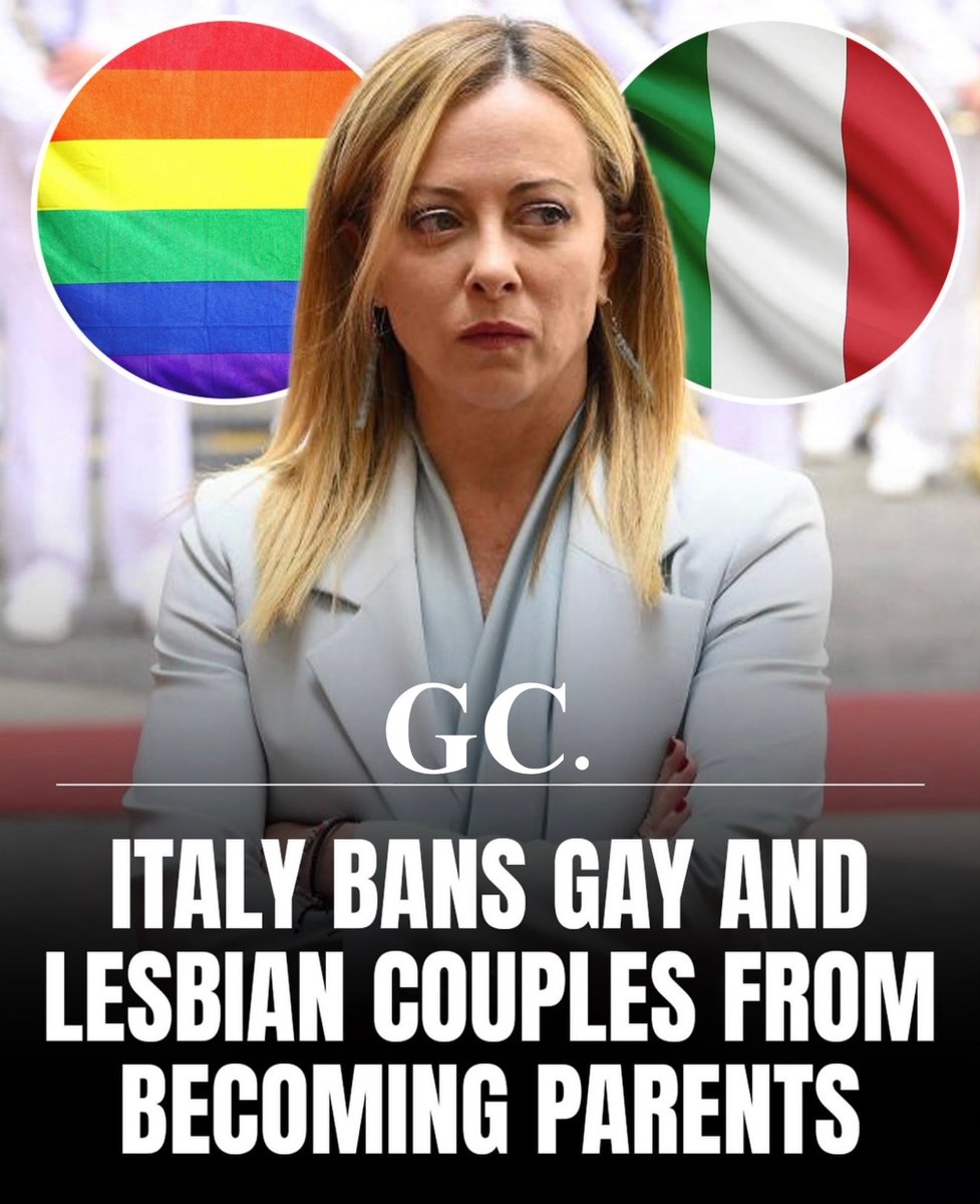 _GhChronicles's tweet image. 🇮🇹 JUST IN: Italy effectively bans gay and lesbian couples from becoming legal parents
