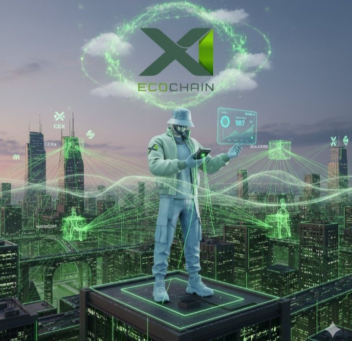 OMOOJERE's tweet image. Innovation doesn’t always announce itself.
Sometimes it builds in silence.
@X1_EcoChain is becoming the unseen infrastructure of tomorrow —
fast, eco-friendly, and engineered for longevity.
While others chase cycles, this network is preparing for decades.