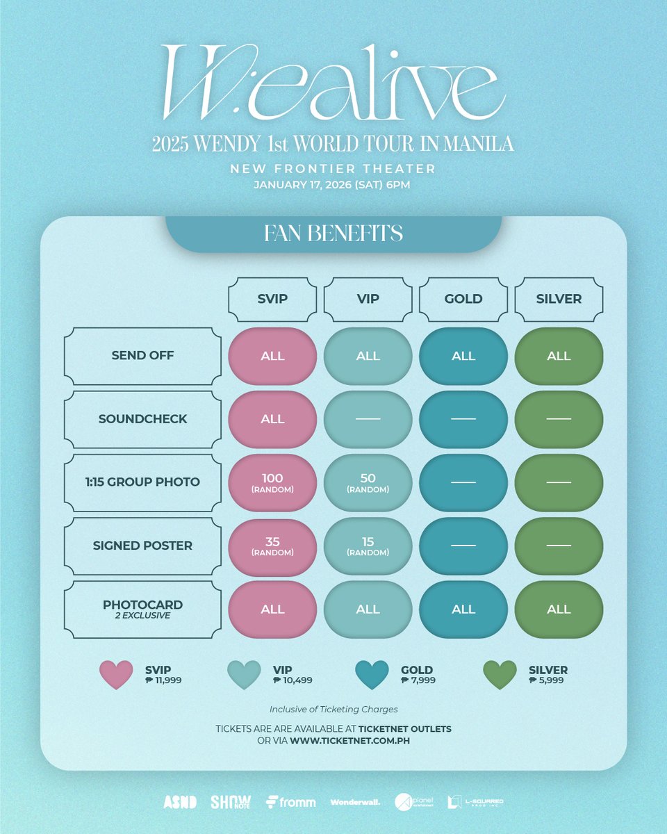 swift_tix's tweet image. 2025 WENDY 1st WORLD TOUR &amp;lt;W:EALIVE&amp;gt; IN MANILA | Ticket Assistance

💵 100% Refund Guarantee
🎟️ Tickets issued under your name &amp;amp; account
🏆 Proven 99% Success Rate
✨ Trusted by 1,800+ satisfied clients

👉 Avail our assistance here: bit.ly/swifttickets