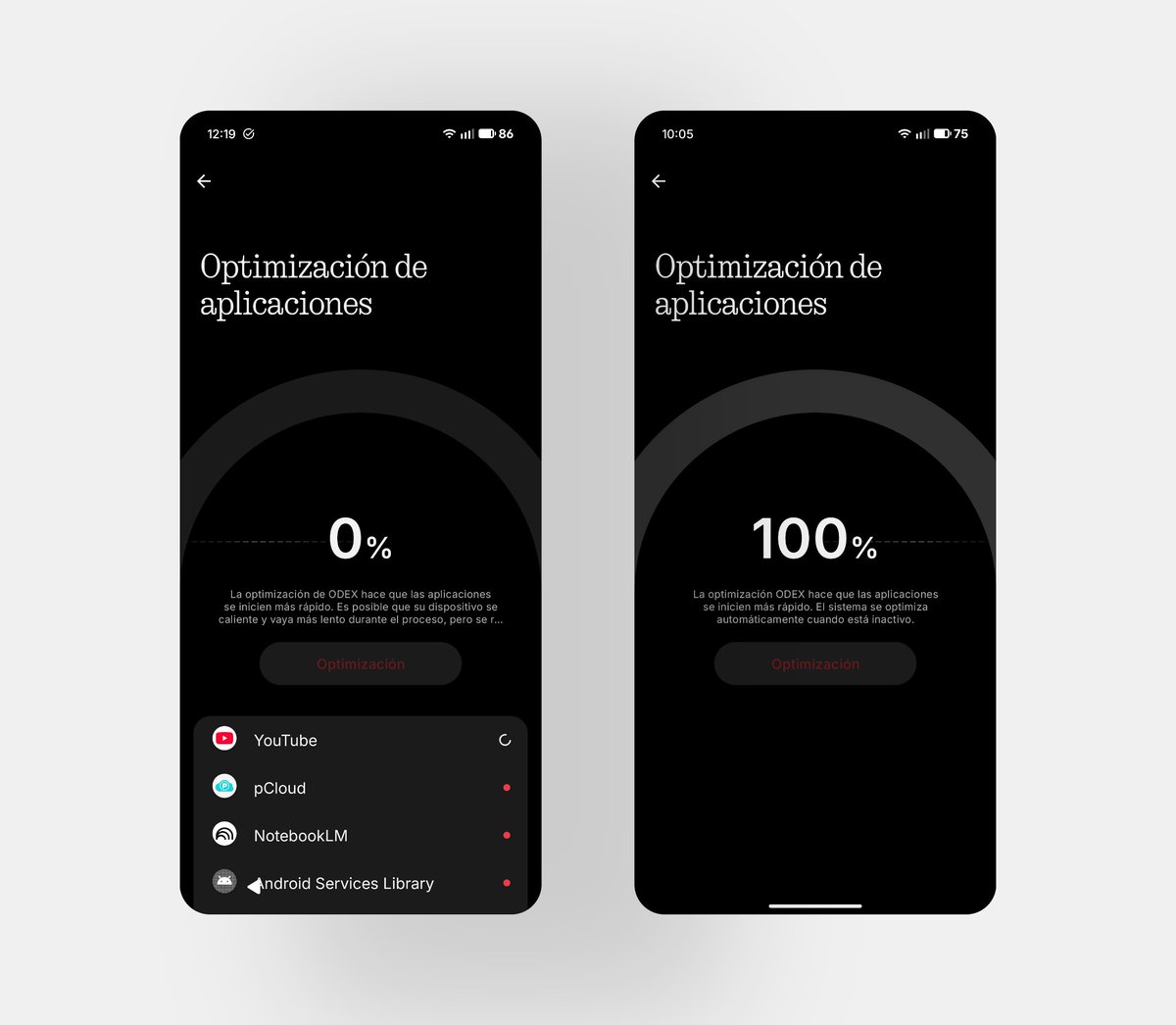 ruudhesp's tweet image. Optimización de aplicaciones y sistema ⚡

La actualización incluye la optimización de aplicaciones para mejorar la velocidad de inicio. Un nuevo menú nos ayuda a optimizar el rendimiento de apps en segundo plano con un solo toque