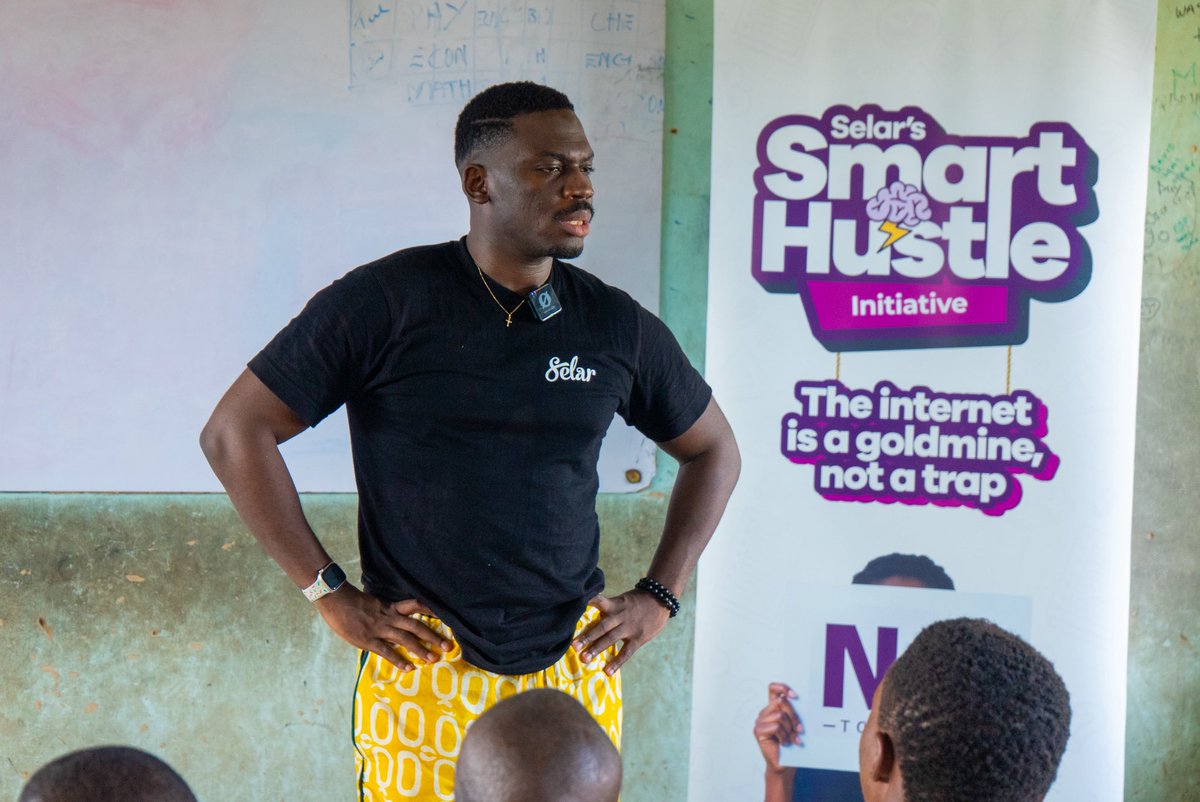 tryselar's tweet photo. During our second Smart Hustle Initiative visit on November 19 at Gbaja Boys Senior High School, something unexpected happened.

A student casually mentioned multiple new fraud platforms they hear about from friends, platforms most of us in the room had never even heard of.

That moment hit hard.
It showed just how fast fraud evolves, how exposed teenagers are, and how deep the problem already is.

This is exactly why Selar launched the Smart Hustle Initiative.

As part of International Fraud Awareness Week 2025, the program helps students understand internet fraud, digital responsibility, and the real opportunities waiting for them online.
Theme: “The Internet Is a Goldmine, Not a Trap.”

From November 12 to 26, students across three Lagos schools will learn from experts in law, digital business, and media gaining clarity on cyber ethics, online safety, and real digital career pathways.

This pilot is only the beginning of Selar’s long-term mission to raise a generation that chooses creativity, integrity, and ethical entrepreneurship.

Proudly supported by Condia Media, UAC Foods, and Nexascale