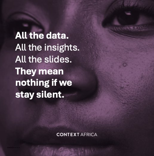 All the data. All the insights.  All the slides. They mean nothing if we stay silent. #stopgbv #womensshutdown